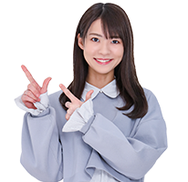 指差す女性